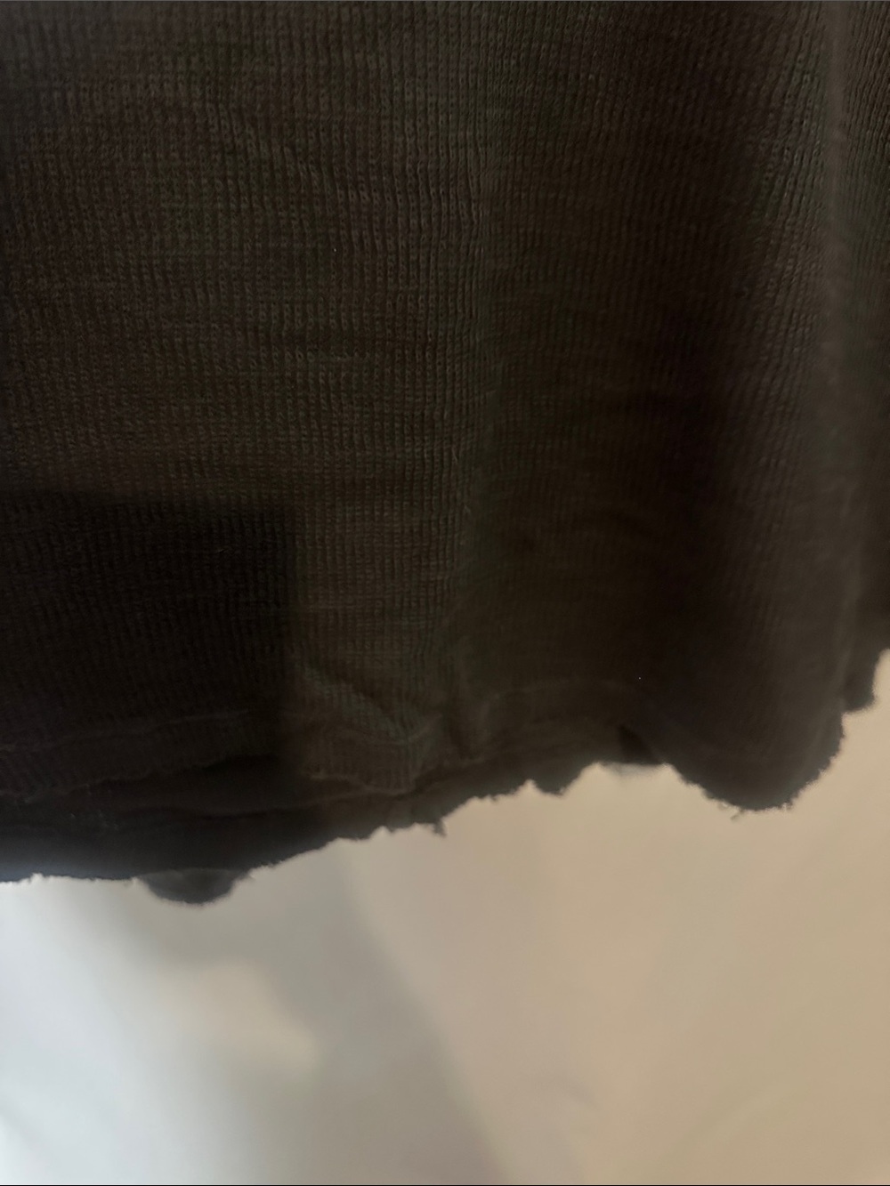 We The Free Black Distressed V-Neck Long Sleeve Top - Picture 7 of 9